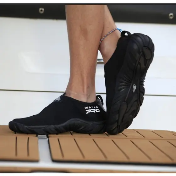 Sapatilha Aquática Esportes Pesca Camping Trilha Lazer - Microfuros - Bad Fish - Preto