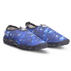 Sapatilha Aquática Esportes Pesca Camping Trilha Lazer - Bad Fish - Azul e Preto Camuflado