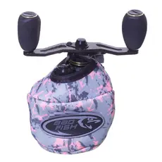Capa Proteção para Carretilha/Molinete Esporte Pesca Bad Fish Rosa Grafite