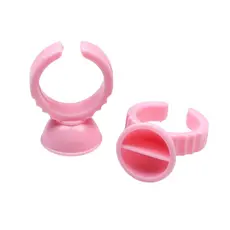 Anel Descartável De Batoque Rosa 100 Unidades Micropigmentação
