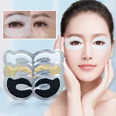 Kit 10 Máscaras Faciais Trata Olheiras Colágeno Skin Care Antirrugas Hidrata Olhos