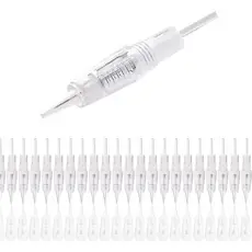 Kit Agulhas Micropigmentação Dermografo De Rosca 50un 1 / 3 / 5 Pontas Circular