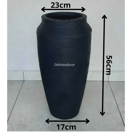 Vaso de Planta Decorativo em Polietileno, Jarro Tailandes  Redonda Texturada Código 132