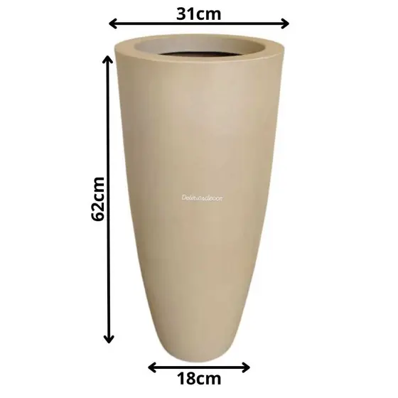 Vaso para  Plantas e flores naturais e artificiais , Decorativo  em Polietileno , Coluna Ibiza  Cód. 145
