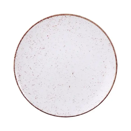 Prato Raso Rústico Grande 28cm Porcelana Decorada Tramontina