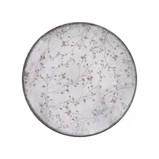Prato Sobremesa em Porcelana Decorada Floralis 19cm Tramontina
