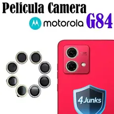 Pelicula (2Pcs) Protetor de Câmera Diamante Motorola G84 Protetor Da Lente