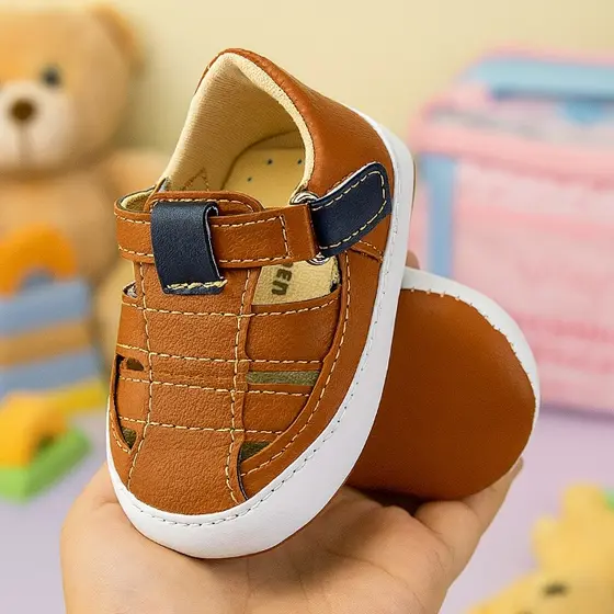 Sandália Masculina Infantil Joaquim Confortável Lançamento Leleke Baby