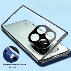 Invólucro Para Xiaomi Redmi Note 14 Pro 5G + Capa De Telefone 360 ° Metal Magnético À Prova De Choque Full Surround HD V