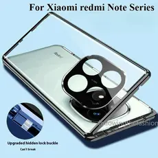 Invólucro Para Xiaomi Redmi Note 15 Pro 5G + Capa De Telefone 360 ° Metal Magnético À Prova De Choque Full Surround HD V