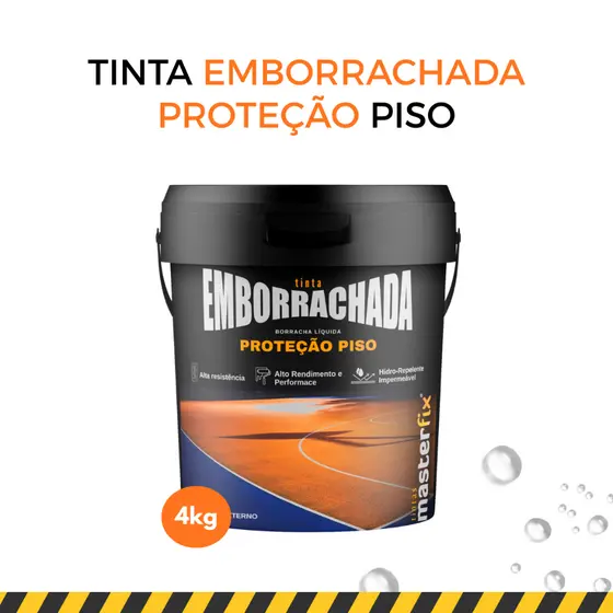 Tinta Emborrachada Premium 4 KG Proteção Piso Masterfix