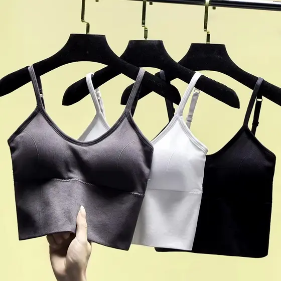Kit 3 Tops Costa Nua Academia Canelado Alça Fina com Bojo removível fitenss/treino/academia/ginastica/caminhada