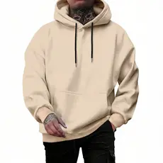 Blusa De Frio Moletom Masculino Canguru Liso Com Capuz Moda Unissex  Adulto