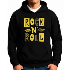 Moletom Blusa Frio Casaco com Capuz Rock In Roll