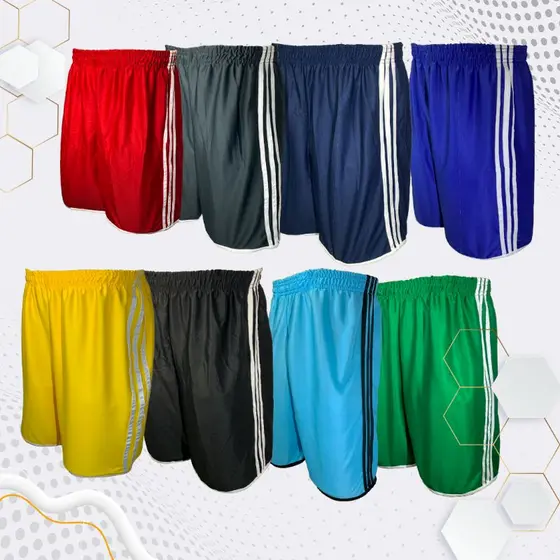 shorts calção masculino para futebol, corrida, academia, piscina e praia.