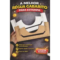 RÉGUA PARA ALINHAMENTO DE ESTAMPAS – PRECISÃO PROFISSIONAL, Sublimaçâo, DTF, Bordado e Silk