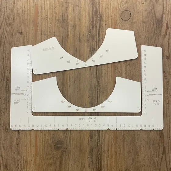 Régua Guia para Estampar Camisetas em MDF Branco 2.8mm Gabarito Alinhamento Sublimação Profissional