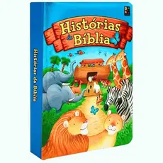 Livro Infantil Acolchoado Histórias da Bíblia Cristão Evangelizar Crianças Antigo e Novo Testamento
