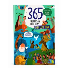 Livro Infantil Cristão 365 Histórias Bíblicas Para Ler e Ouvir. Bebês Crianças Pequenas Ilustrado- Devocional