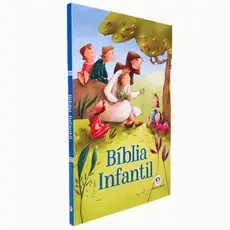 Bíblia Infantil Cristão com Capa Acolchoada, Ilustrado. Evangelização Crianças Novo Velho Testamento