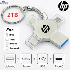Pendrive 2TB 4 Em 1 flash USB 3.0 Bastão De Memória OTG Velocidade Rápida Tipo C Para i/O/S/Tablet/Android/Smartphone/PC