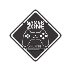 Quadro Decorativo Gamer Zone MDF Preto Fosco