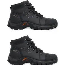 Kit 2 Tênis Coturno Masculino Bico Emborrachado Pvc Coturno