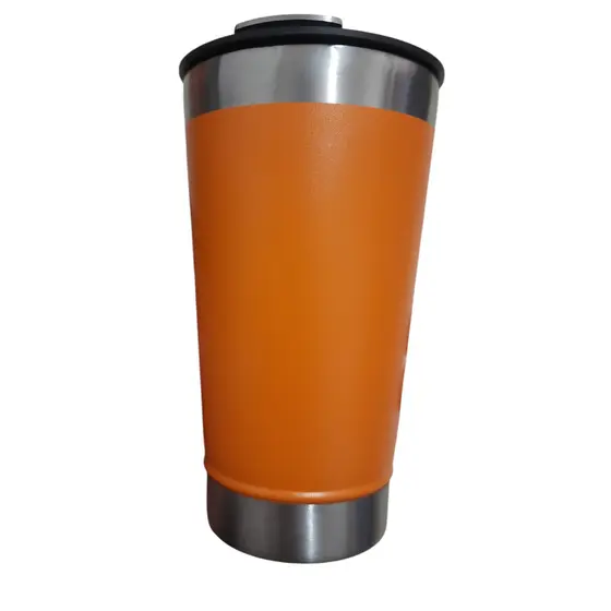 Copo Térmico 473ml Liso Cerveja Água Café Chopp Chá Em Inox Com Tampa  e Abridor