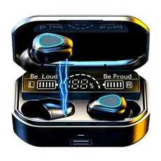 Fone De Ouvido Bluetooth M10 TWS Com Tela De LED Sem Fio À Prova D'Água