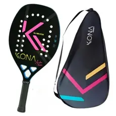 Raquete de Beach Tennis Kona Gladiator – Oficial André Baran – Carbono 3K Premium Profissional