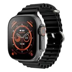 Relógio Inteligente  Smartwatch Genérica T800 Ultra Tela de 1.99" Com Pulseira De Silica Gel - Cor Preto