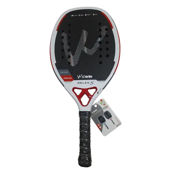 Raquete Beach Tennis CWIN 2025 Fibra de Carbono 3K Completa Rosto Rude Feminino  Raquete Tênis de Praia Quadro de Carbon