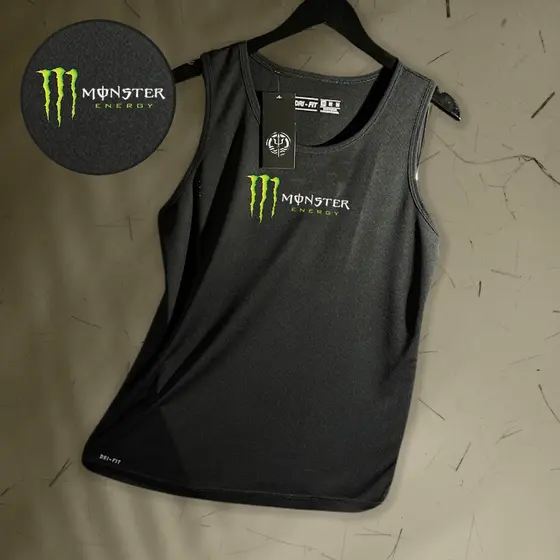 Regata Dry-Fit Masculina - MNSTR01 - Academia Corrida Crossfit Skate Basquete