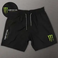 Bermuda Esportiva de Elastano Masculina - MONSTER 02 - Academia Corrida Skate Basquete Otaku