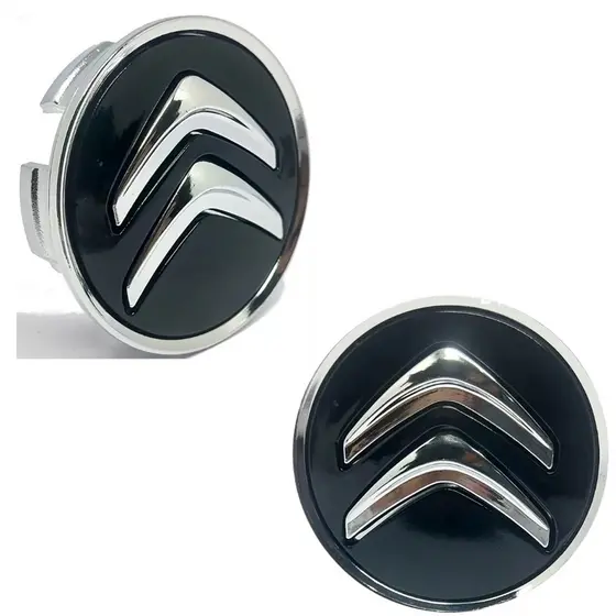 Calotinha Tampa CUBO DE RODA Roda Citroen 58mm C3 C4 C5 Ds3 Ds4 Preto 01 unidade