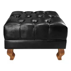 Puff Banqueta Capitonê Chesterfield Apoio Para Os Pés