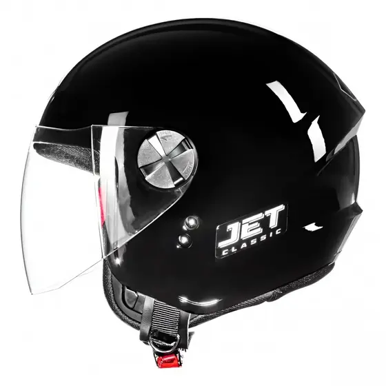 Capacete Moto Aberto Fly F17 F-17 Hg Jet Classic Masculino Feminino Preto C/ Selo Inmetro