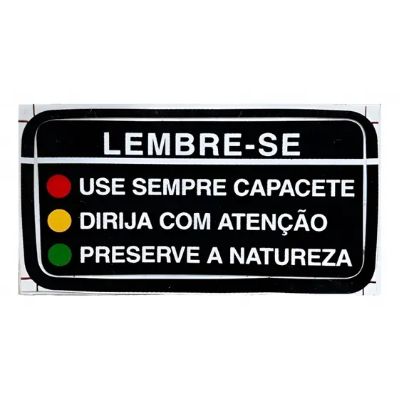 Adesivo Advertência Precaução Tanque Cb500 Cbx750 Cbr450 Nx 150 200 Xr200 Xlx250 350 Original Honda