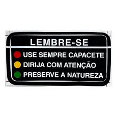 Adesivo Advertência Precaução Tanque Cb500 Cbx750 Cbr450 Nx 150 200 Xr200 Xlx250 350 Original Honda