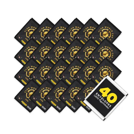 40 Envelopes FIFA Club World Cup 2025 - Mundial de Clubes (200 Figurinhas)