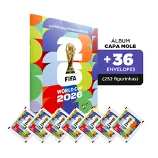 Capa Mole + 36 Envelopes (252 Figurinhas) Álbum Copa do Mundo 2026 - Oficial Panini