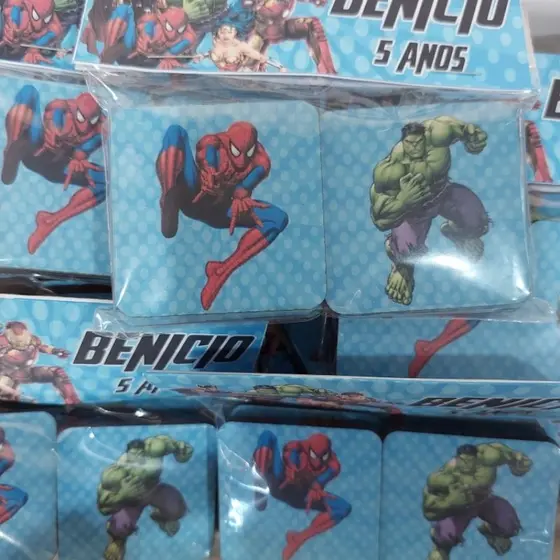 Kit 15/25/35 Jogo da Memória Personalizado 12 Peças MDF | Lembrancinha | Brinde