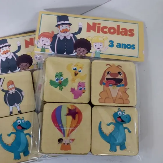 kit 15/25/35 Jogo da Memória Personalizado 20 Peças MDF | Lembrancinha | Brinde