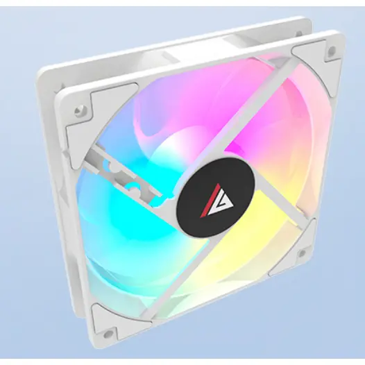 Cooler Ventoinha Acegeek RW12, Rainbow, 120mm, Branco