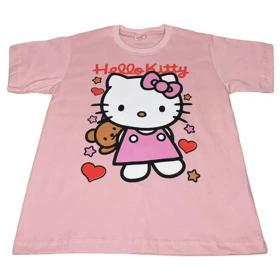Camiseta  Camisa hello kitty infantil juvenil personalizada Promoção 100 % ALGODAO !