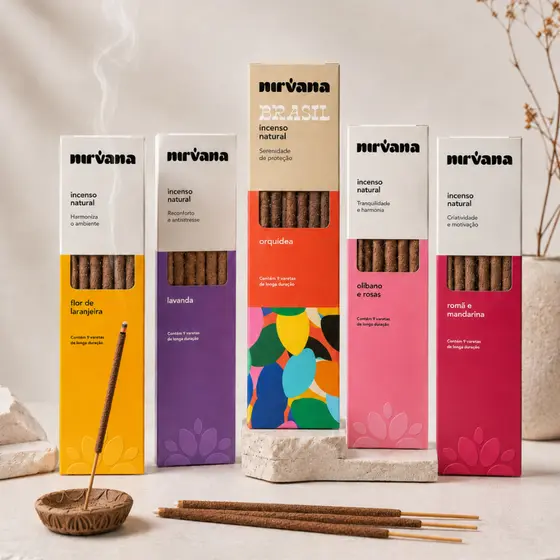 Incenso Natural Nirvana 100% Natural De Longa Duração Palo Santo Natural