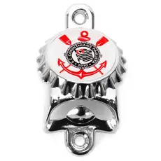 Abridor de Garrafa Cerveja Tampa Parede Niquelado Personalizado Time Futebol + Parafusos