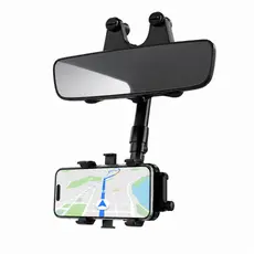 Suporte para Celular Universal de Retrovisor Carro Extensível Giro 360º Ajustável