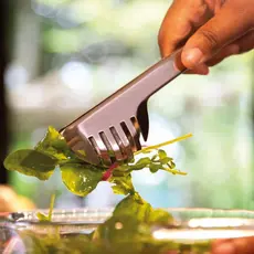 Pegador Inox Mor Multiuso Cozinha Para  Servir Salada, Massa e Churrasco