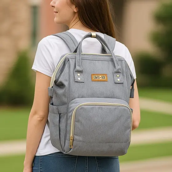 Mochila Maternidade Bebê Bolsa Grande Espaçosa Organização Passeio Mamãe
